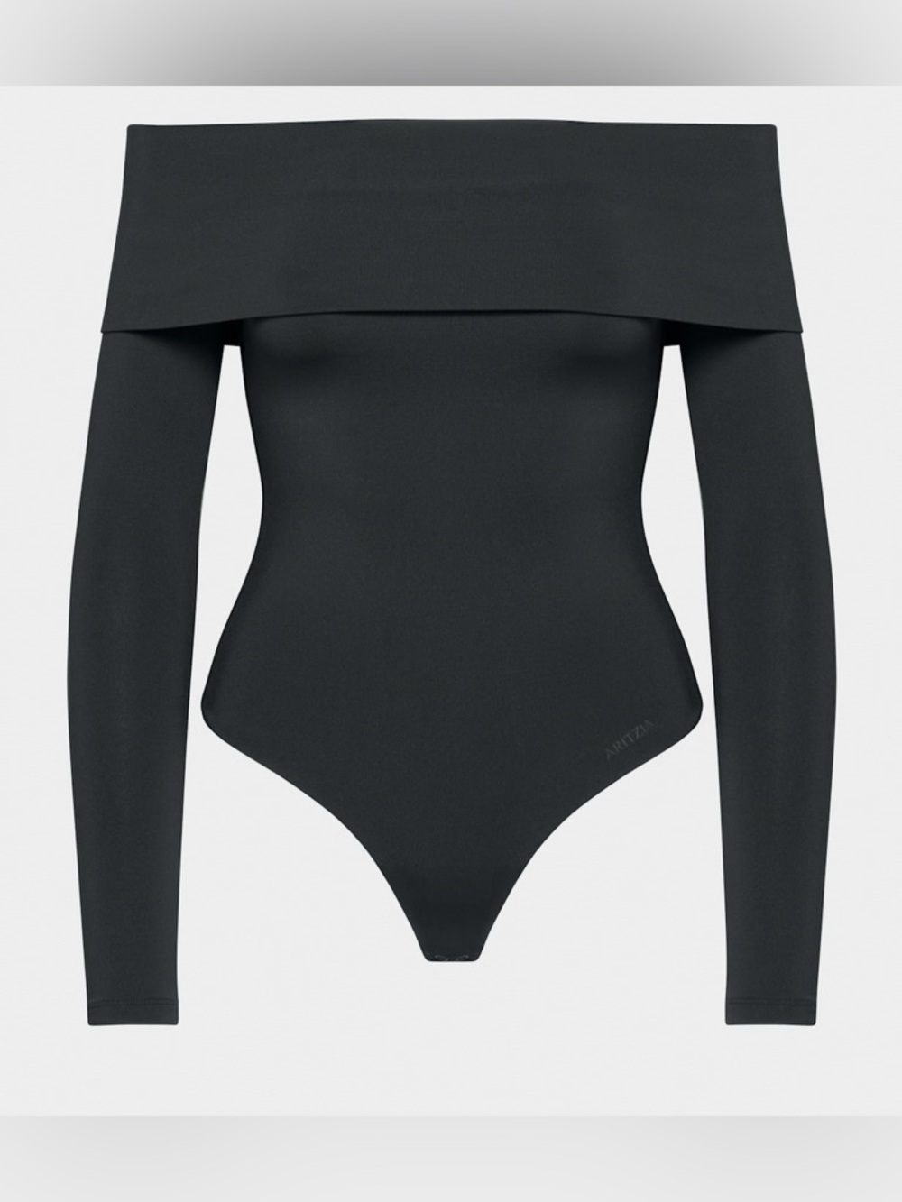 Aritzia Contour deco black off shoulder bodysuit. Size M. Great condition